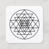 Sri Yantra スクエア名刺 (正面)