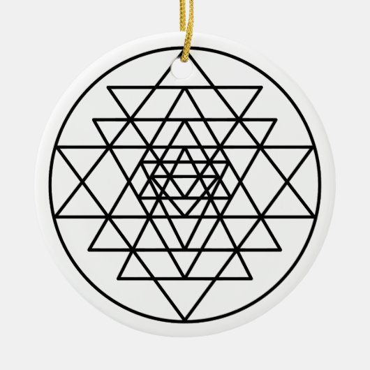 Sri Yantra セラミックオーナメント (正面)