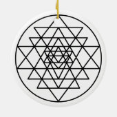 Sri Yantra セラミックオーナメント (裏面)