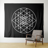 Sri Yantra タペストリー (インサイチュ(横))