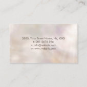 Sri Yantra /ロータスフラワーのチャクラ 名刺 (裏面)