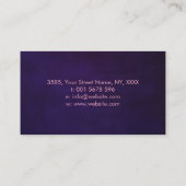 Sri Yantra /ロータスフラワービジネスのチャクラ 名刺 (裏面)