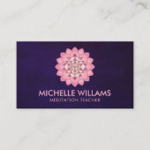 Sri Yantra /ロータスフラワービジネスのチャクラ 名刺 (正面)