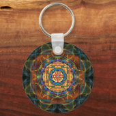 Sri Yantra – 聖幾何学 キーホルダー (正面)