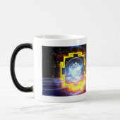 Sri-Yantra 15のozのマグ モーフィングマグカップ (左)