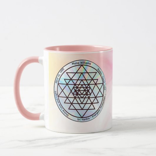 Sri Yantra – Customizable Protection Talisman マグカップ (左)