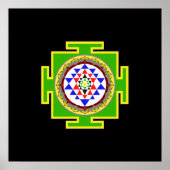 Sri Yantra Poster ポスター (正面)