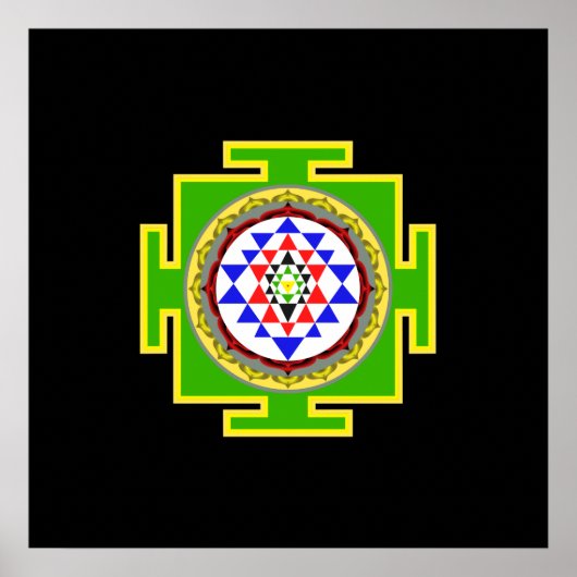 Sri Yantra Poster ポスター (正面)
