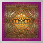 Sri Yantra Purple Sun – ポスター (正面)