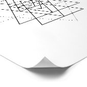 Sri Yantra Sacred Geometry Wall Art Poster ポスター (角)