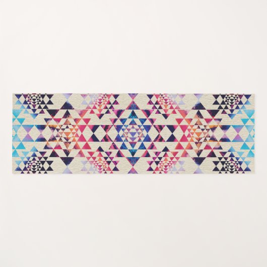 Sri Yantra/Sriのチャクラパターン-質を絵を描いて下さい ヨガマット (正面(横))