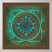 Sri Yantra Water Glow – ポスター (正面)