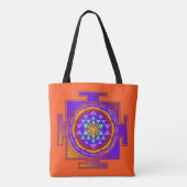 sri yantra + your backgr.&アイディア トートバッグ (裏面)