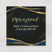  Sript Gold and Black Refera friend   ロイヤリティカード (正面)