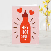 Sriracha Love Hot Stuff Card カード (黄色い花)