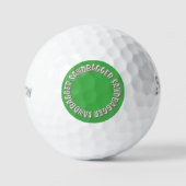 Srixon Soft Feel ゴルフボール Sandbagger green 3個パック (正面)