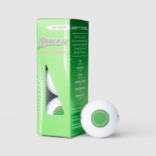 Srixon Soft Feel ゴルフボール Sandbagger green 3個パック