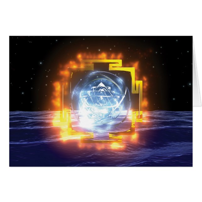 SriYantraの曼荼羅カード (正面横)