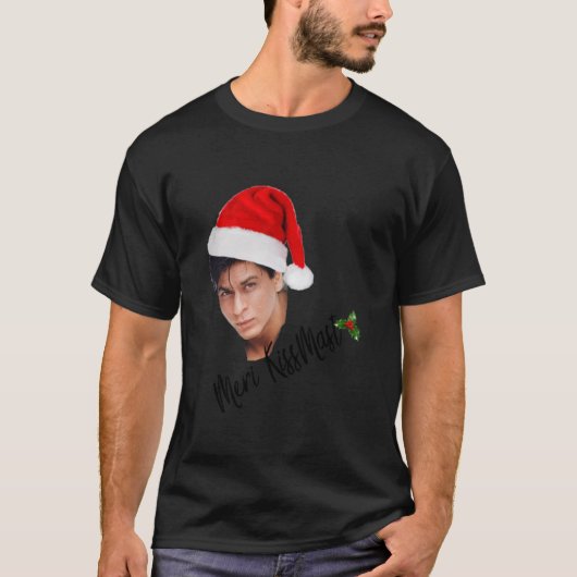 SRKの一種のクリスマスまたは私達はキス – マスを言うべきである Tシャツ (正面)