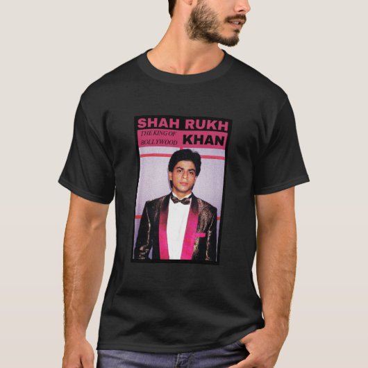 SRK | Shahrukh Khan | Shah Rukh Khan | King Khan Tシャツ (正面)
