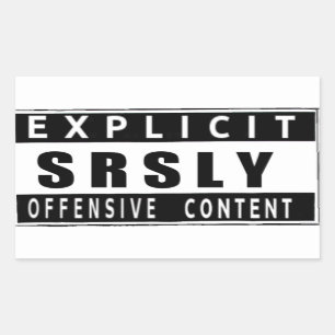 SrslyOffensiveのステッカー 長方形シール