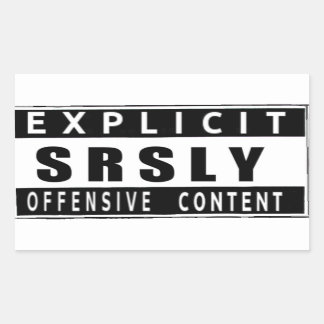 SrslyOfficialスタンプ 長方形シール