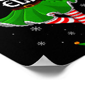 Srty Elf Christmas Family Girls Women Elf Squad Xm ポスター (角)