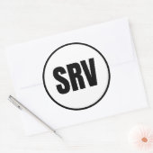 SRV – ストーニーリバークラシックラウンドステッカー ラウンドシール (封筒)