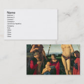 SSを持つマドンナそして子供。 洗礼者ヨハネおよびSe 名刺 (正面/裏面)