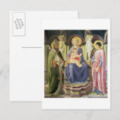 SSを持つマドンナと子供。クレメントとジャスティン ポストカード (正面/裏面)