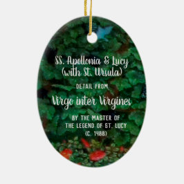 SSアポロニアとルーシー（セントウルスラ付き） セラミックオーナメント