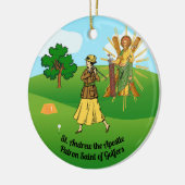 SSアンドリュー&ジュードと2人の女性ゴルファー セラミックオーナメント (左)