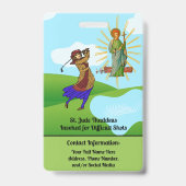 SSアンドリュー&ジュードと2人の女性ゴルファー バッジ (裏面)