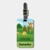 SSアンドリュー&ジュードと2人の女性ゴルファー ラゲッジタグ (正面縦)