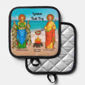 SSアンドリュー&ピーターの魚のフライ調理法 鍋敷き (正面/裏面)