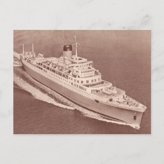 SSウィンザー城、ユニオンキャッスルライン ポストカード (正面)