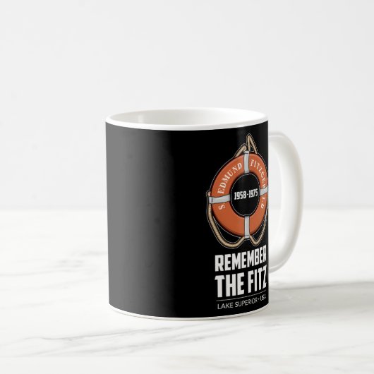 Ssエドムンドフィッツジェラルドレイクスーペリアアイアンオーレ コーヒーマグカップ (正面右)