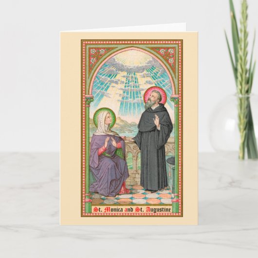 SSオスティアでモニカとオーガスティン(SAU 047) カード (正面)