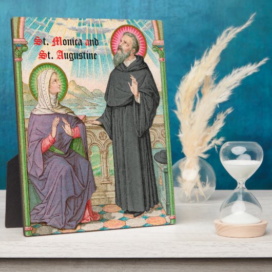 SSオスティアでモニカとオーガスティン(SAU 047) フォトプラーク (側面)