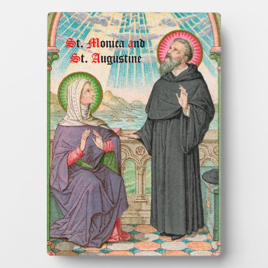 SSオスティアでモニカとオーガスティン(SAU 047) フォトプラーク (正面)