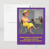 「SSオフィスでの退職プロセス」 ポストカード (正面/裏面)