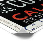 SSコートダジュールヴィンテージ船広告 ポスター (角)