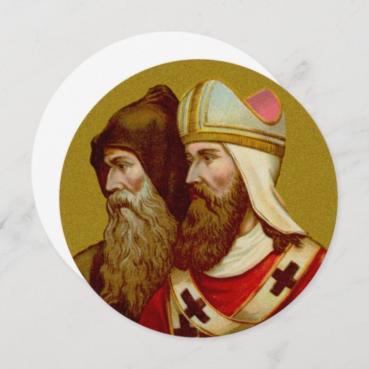 SSシリル&メソジウス(M 001)あいさつ空白のきカード (正面/裏面)