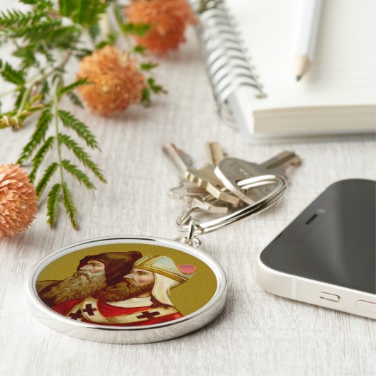 SSシリル&メソジウス(M 001)プレミアムメタル キーホルダー (側面)