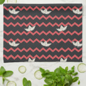 SSジョージボートシェブロンパターン キッチンタオル (折り畳み)