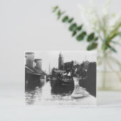 SSトーマスがウィガン・ピアを離れる ポストカード (スタンド正面)