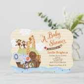 SSノア/ノアのアークベビーシャワー招待状 招待状 (スタンド正面)