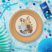 SSノア/ノアの箱舟の赤ちゃんシャワー ペーパープレート (パーティー)