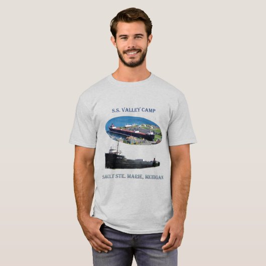 SSバレーキャンプデュオ写真シャツ Tシャツ (正面フル)