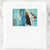 ssパリ – ザフランスのライン 長方形シール (バッグ)